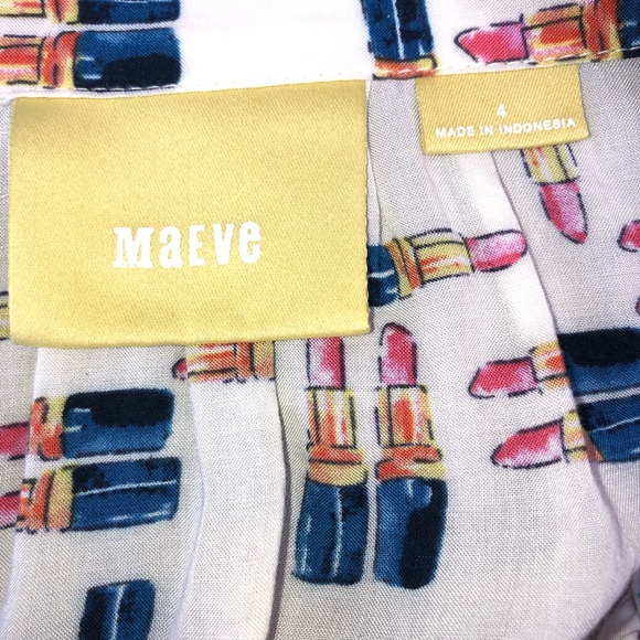 Anthropologie Maeve Tesni swing lipstick top! - Picture 8 of 8